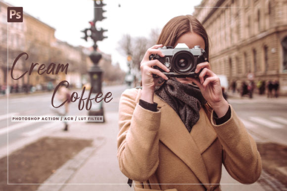 Download 7 Cream Coffee Photoshop Action, - Premium Resources