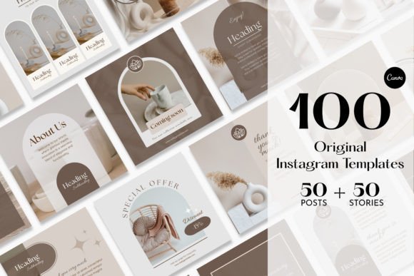 Download Aesthetic Beige Instagram Templates - Beige Collection